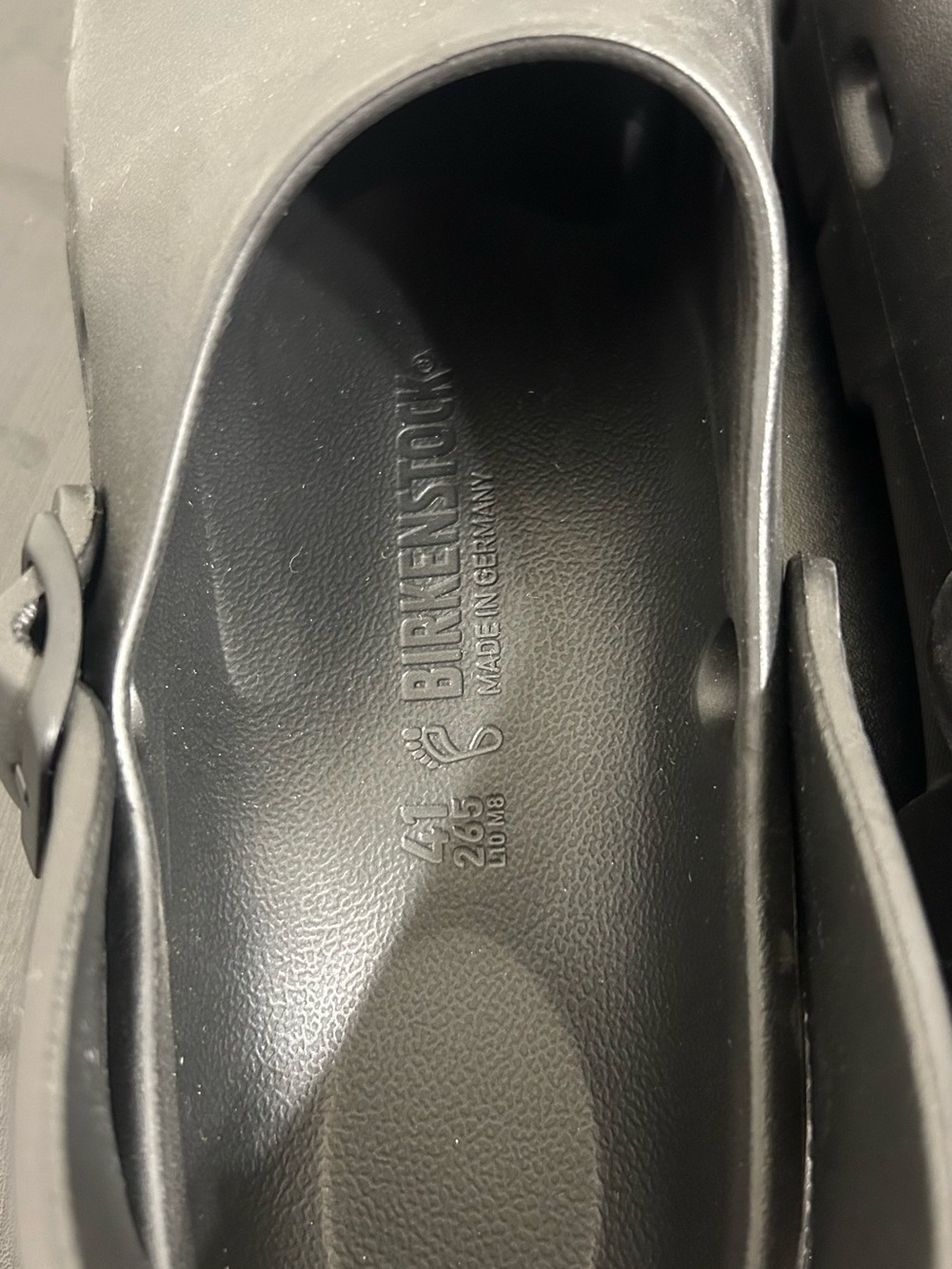 Birkenstock Birki Flow EVA Sandal Slipper Black Unisex US 8-8.5 EUR 41 - Picture 6 of 7